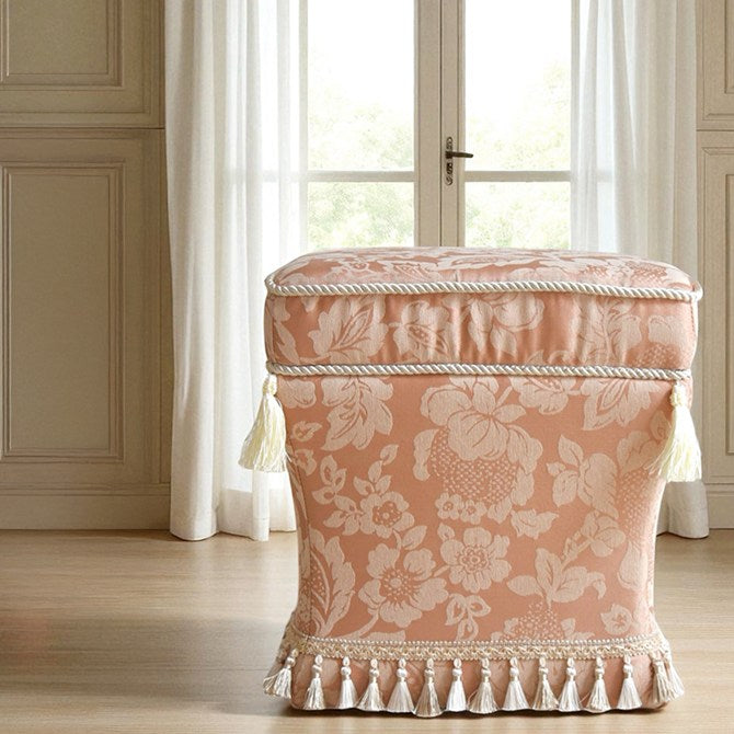 ロココ調 エトワール ブランシュ タッセル スツール ボニータ ピンク