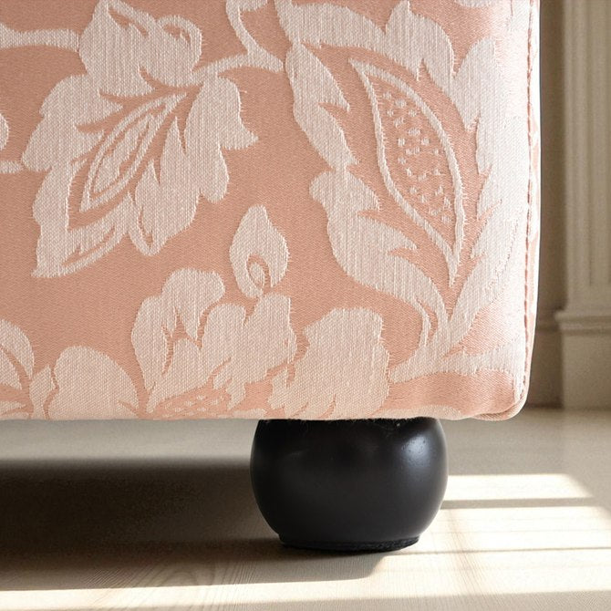 ロココ調 収納付き スツール タッセル付き ピンク 幅46cm 姫系