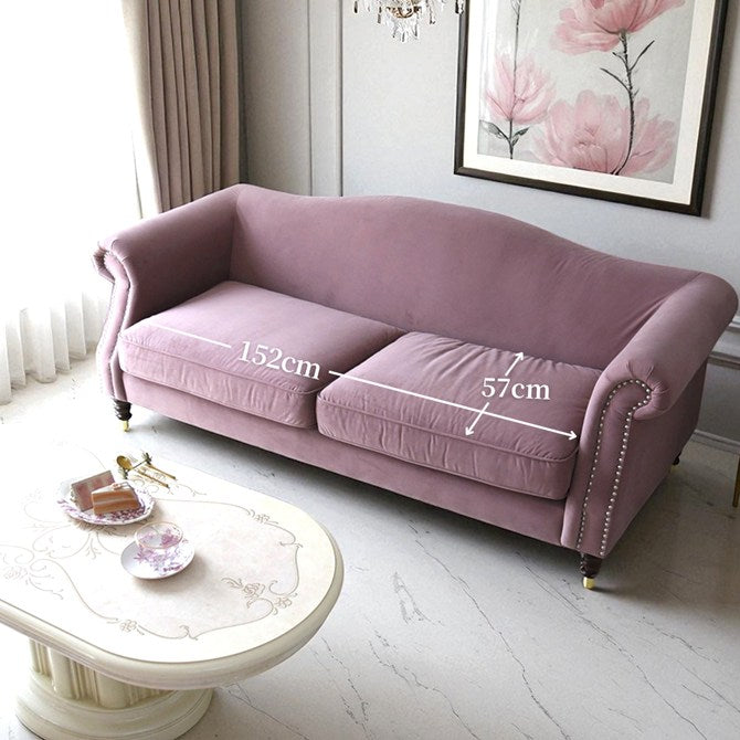 ロココ調 フレンチ エトワール ブランシュ 3人掛けソファ(3P) ローズ