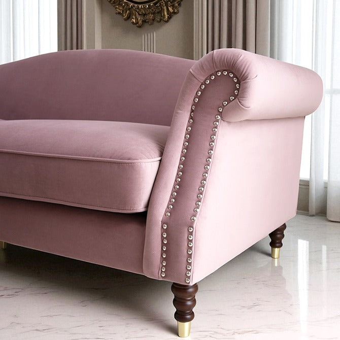 ロココ調 フレンチ エトワール ブランシュ 3人掛けソファ(3P) ローズ