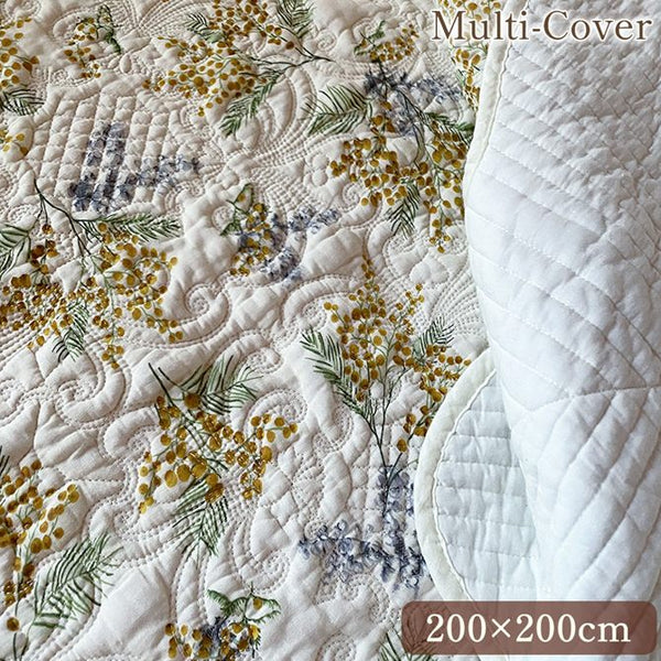 ミモサプランタン マルチカバー M 200×200cm ｜姫系輸入家具 