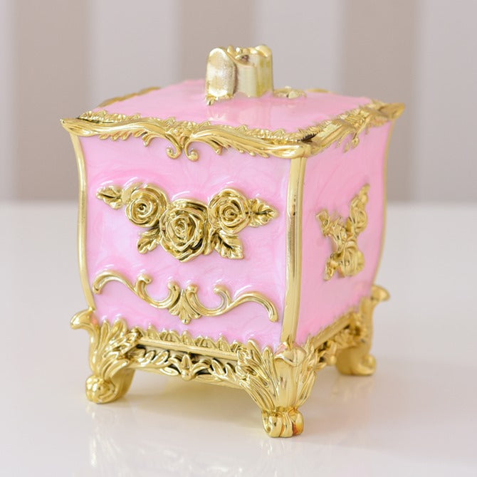 ゴージャス薔薇小物入れ 蓋付ボックス H10cm PK – princess-bebe