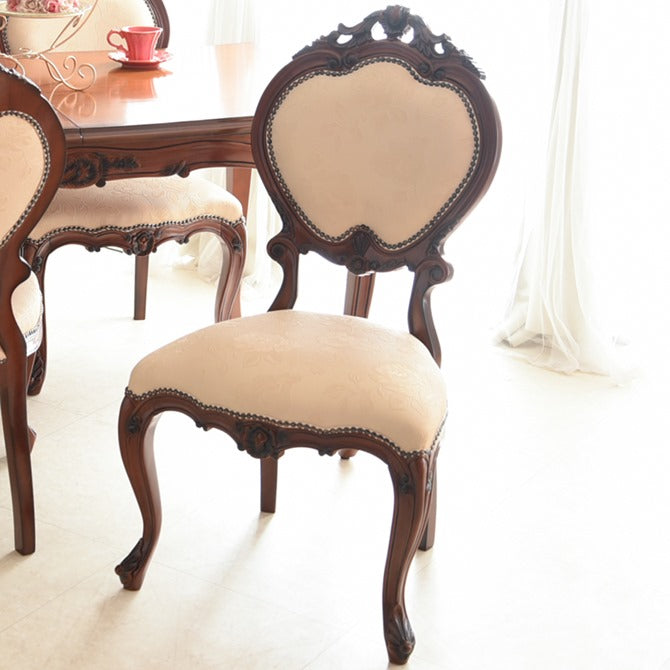 希少/良デザイン】子ども用 アンティーク調 キッズチェア マホガニー材